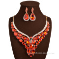 Luxury Cubic Zircon Statement Necklace and Earrings Set Jewelry